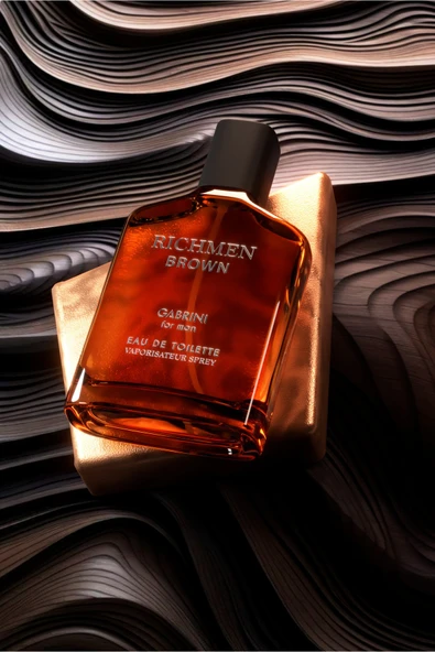 Gabrini Richmen Brown EDT For Man 100 ml - Resim 3