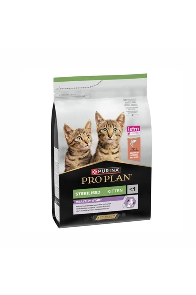 Proplan Somonlu Kısırlaştırılmış Yavru Kedi Maması 3 kg ürün görseli 1
