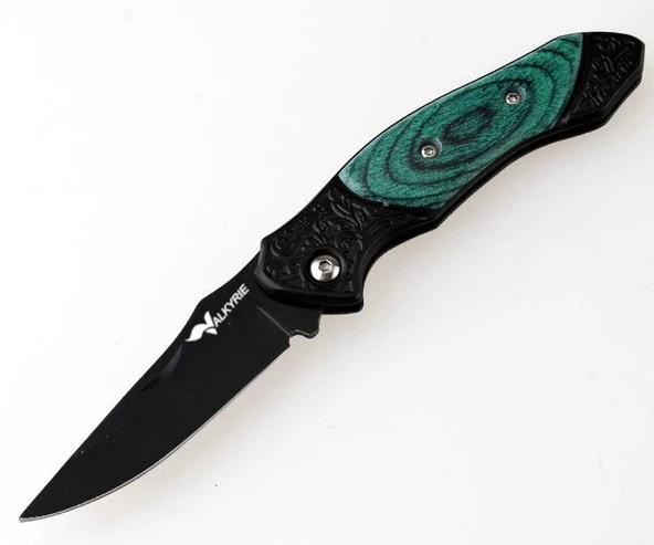 Valkyrie Mini Taktik Katlanır Çelik Outdoor Bıçak – 15.8 cm – Kompakt & Dayanıklı Tasarım Yeşil ürün görseli 1