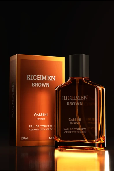 Gabrini Richmen Brown EDT For Man 100 ml - Resim 2