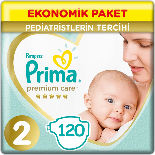 Prima Premium Care 2 Beden Bebek Bezi Yenidoğan (2*60) 120 Adet ürün görseli 1