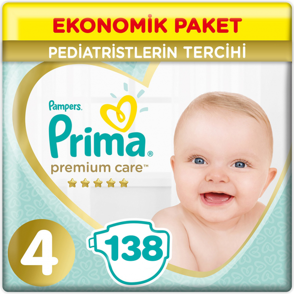 Prima Premium Care 4 Beden Ekonomik Paket 9-14 Kg (3*46) 138 Adet ürün görseli 1