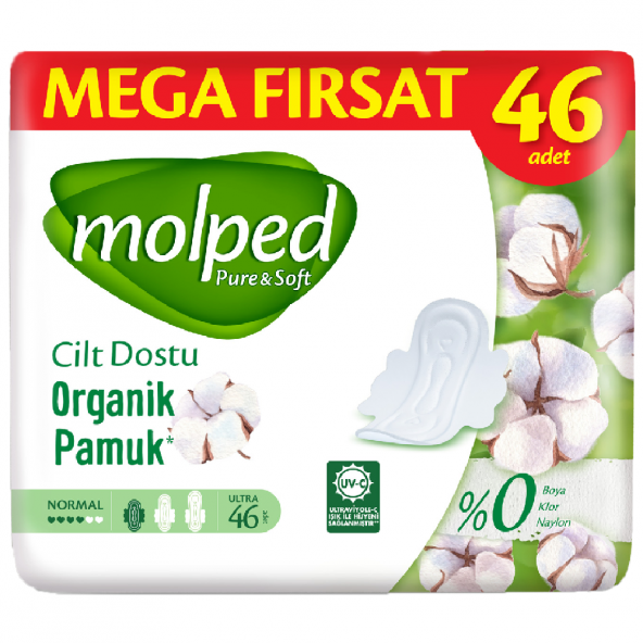 Molped Pure Soft Hijyenik Ped Normal Mega Fırsat 46Lı ürün görseli 1