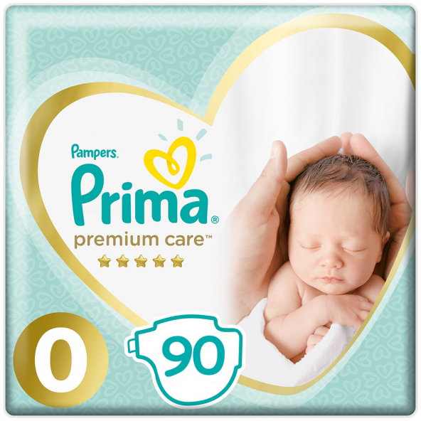 Prima Prematüre Bebek Bezi Yenidoğan 0 Numara 30*3 90 Adet ürün görseli 1