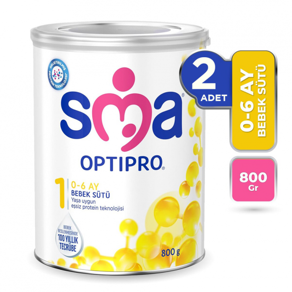 Sma Optipro 1 Bebek Maması 800 Gr 2 Adet ürün görseli 1