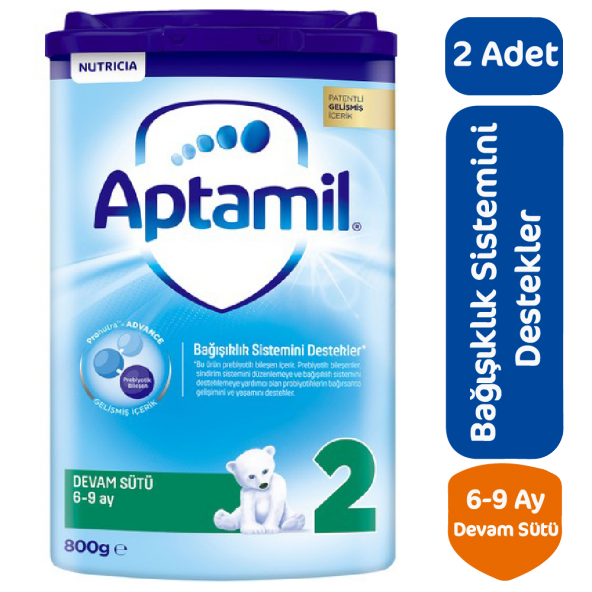 Aptamil Devam Sütü 2 Numara 800 gr 2 li Paket ürün görseli 1