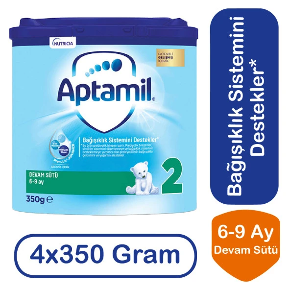 Aptamil Devam Sütü 2 Numara 350 gr 4 lü Paket ürün görseli 1