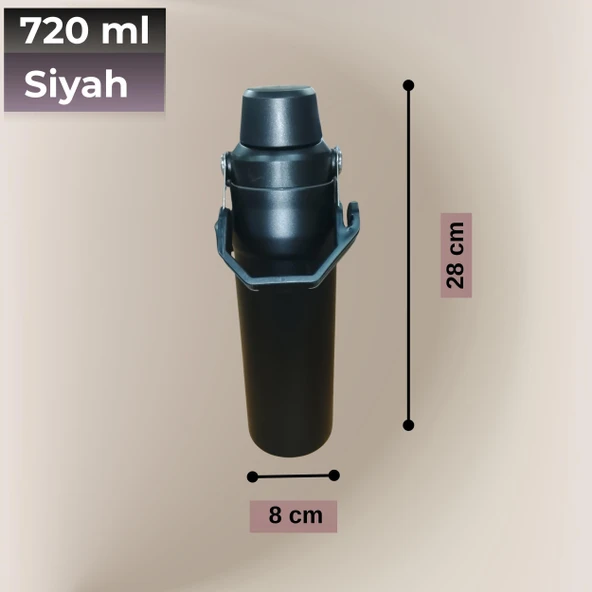 720 ml Paslanmaz Çelik Çift Katmanlı Termos - Resim 2