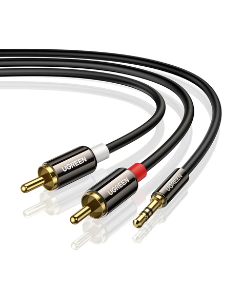 UGREEN RCA 3.5mm Aux Ses Kablosu, 3 Metre, 10590 ürün görseli 1