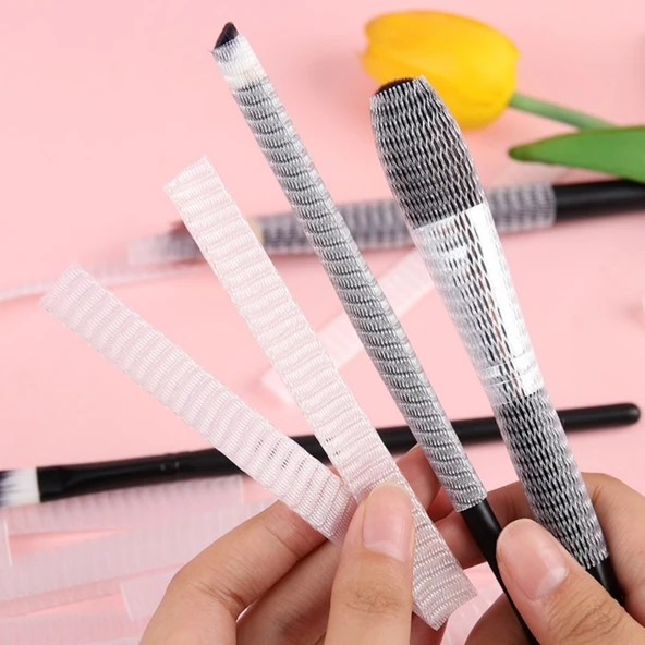 Makyaj Far Allık Kontür Eyeliner Fırça Malzemeleri Ürünleri Koruyucu File Kapak Örgü Kılıf Set 20li (2818) ürün görseli 1