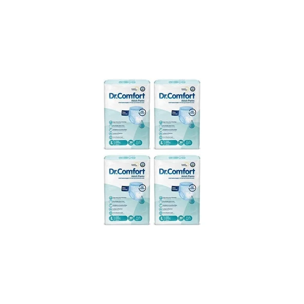 Dr.comfort Emici Külot Hasta Bezi Large Beden - 4 Paket - (120 Adet) ürün görseli 1