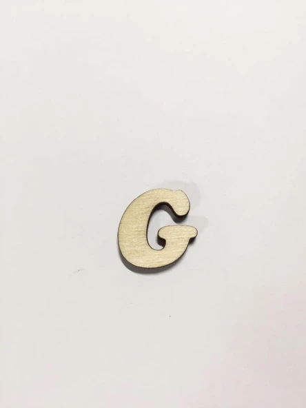 2,5cm Ahşap Harf ve Rakamlar - G ürün görseli 1