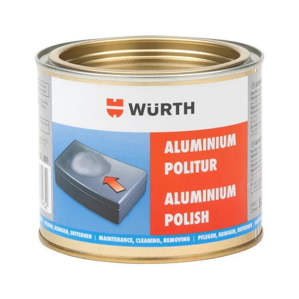 WÜRTH Alüminyum Polisaj Pastası 500ML - Metal Yüzeyler İçin Profesyonel Temizlik ve Parlatma ürün görseli 1