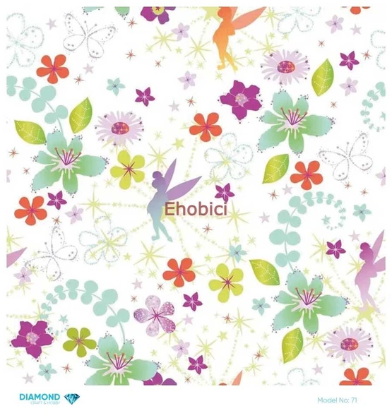 Diamond Pirinç Dekopaj Kağıdı - 071 - 30x30 ürün görseli 1