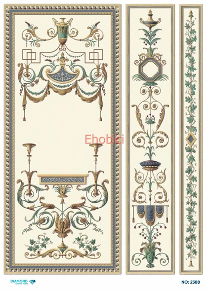 Diamond Pirinç Dekopaj Kağıdı - 2388 ürün görseli 1