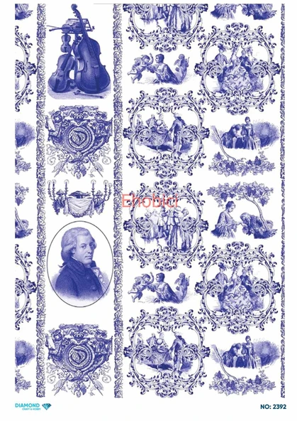 Diamond Pirinç Dekopaj Kağıdı - 2392 ürün görseli 1