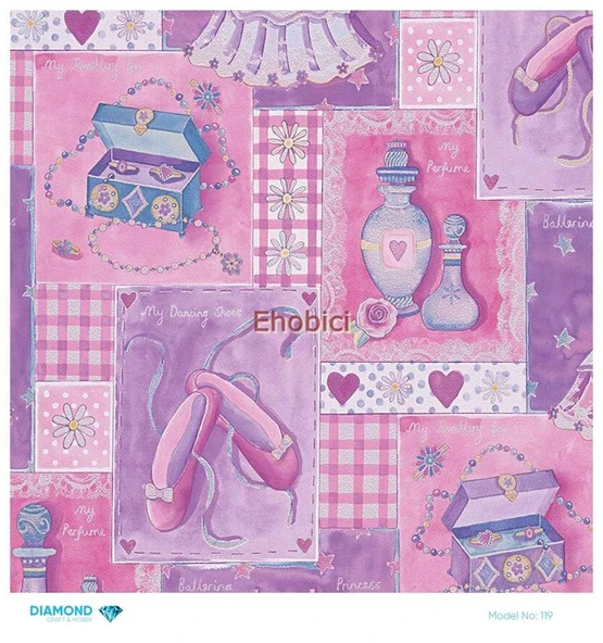 Diamond Pirinç Dekopaj Kağıdı - 119 - 30x30 ürün görseli 1