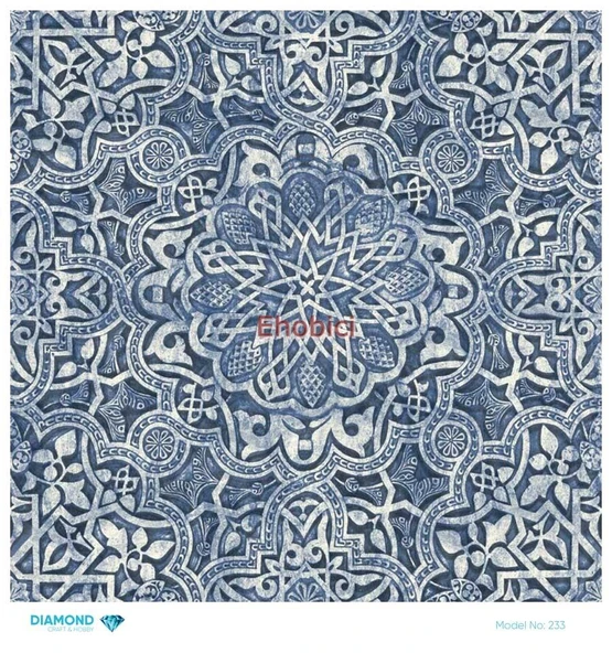 Diamond Pirinç Dekopaj Kağıdı - 233 - 30x30 ürün görseli 1