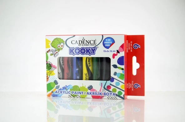 Cadence Kooky Akrilik Boya 15ml 6 lı Set (Opak) ürün görseli 1