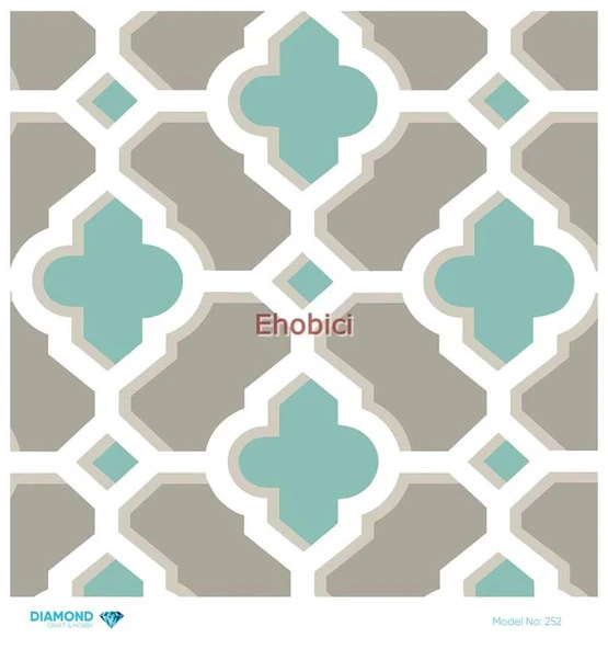 Diamond Pirinç Dekopaj Kağıdı - 252 - 30x30 ürün görseli 1