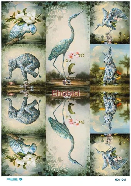 Diamond Pirinç Dekopaj Kağıdı - 1047 ürün görseli 1