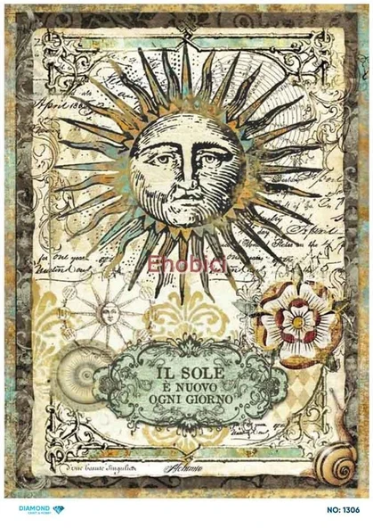Diamond Pirinç Dekopaj Kağıdı - 1306 ürün görseli 1