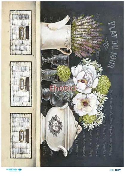 Diamond Pirinç Dekopaj Kağıdı - 1089 ürün görseli 1