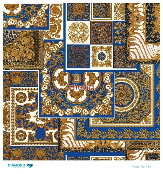 Diamond Pirinç Dekopaj Kağıdı - 484 - 30x30 ürün görseli 1