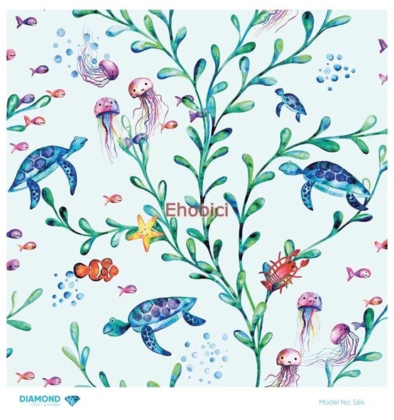 Diamond Pirinç Dekopaj Kağıdı - 564 - 30x30 ürün görseli 1