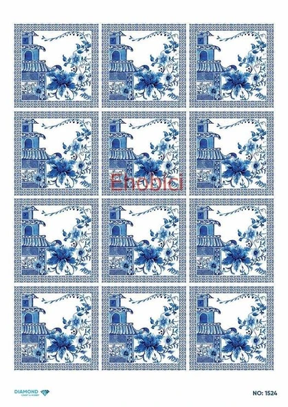 Diamond Pirinç Dekopaj Kağıdı - 1524 ürün görseli 1
