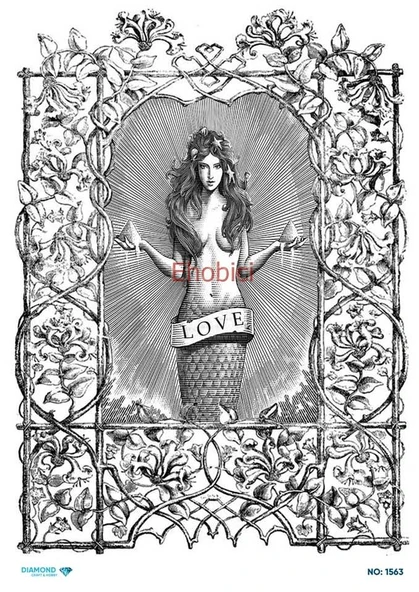 Diamond Pirinç Dekopaj Kağıdı - 1563 ürün görseli 1