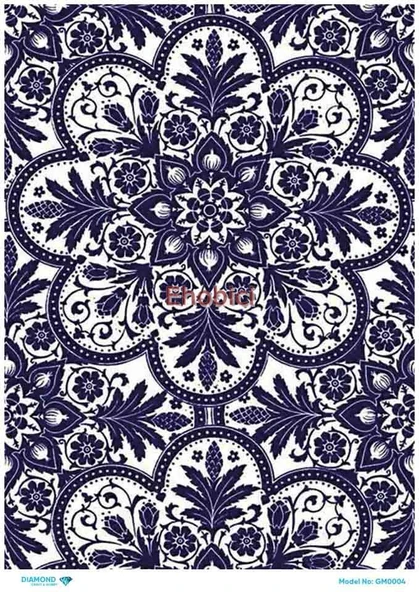 Diamond Pirinç Dekopaj Kağıdı - GM-004 ürün görseli 1