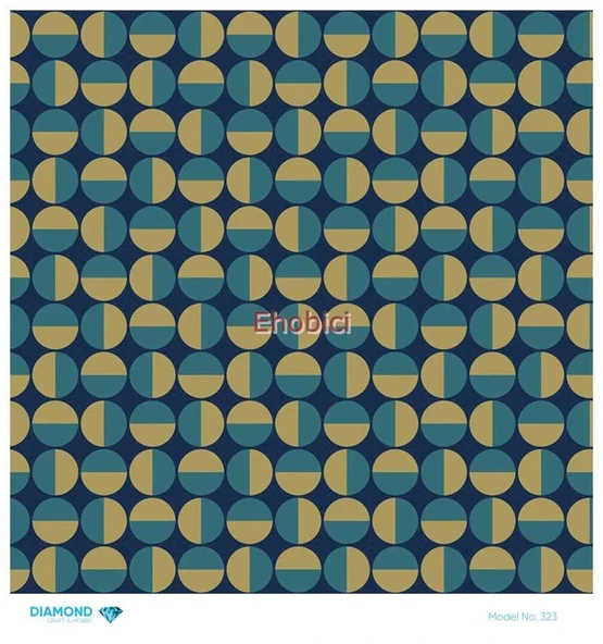 Diamond Pirinç Dekopaj Kağıdı - 323 - 30x30 ürün görseli 1
