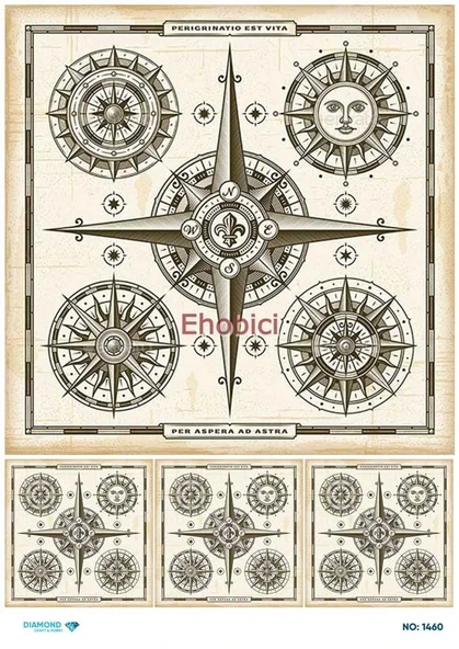 Diamond Pirinç Dekopaj Kağıdı - 1460 ürün görseli 1