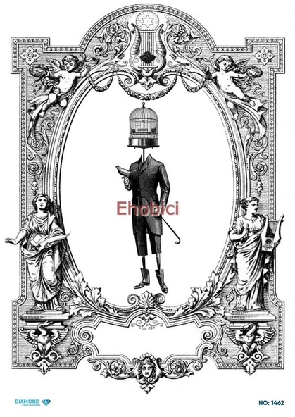 Diamond Pirinç Dekopaj Kağıdı - 1462 ürün görseli 1