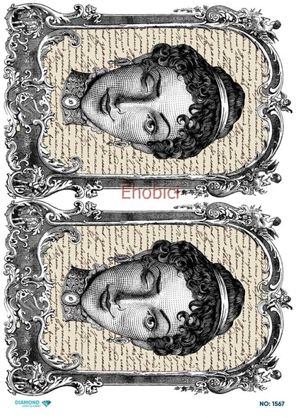 Diamond Pirinç Dekopaj Kağıdı - 1567 ürün görseli 1