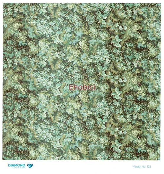 Diamond Pirinç Dekopaj Kağıdı - 122 - 30x30 ürün görseli 1