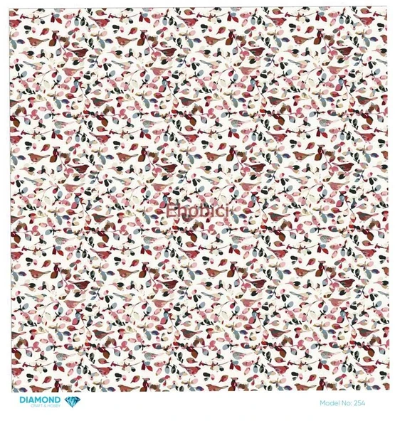 Diamond Pirinç Dekopaj Kağıdı - 254 - 30x30 ürün görseli 1