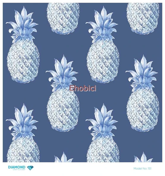 Diamond Pirinç Dekopaj Kağıdı - 151 - 30x30 ürün görseli 1