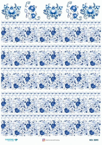 Diamond Pirinç Dekopaj Kağıdı - 3593 ürün görseli 1