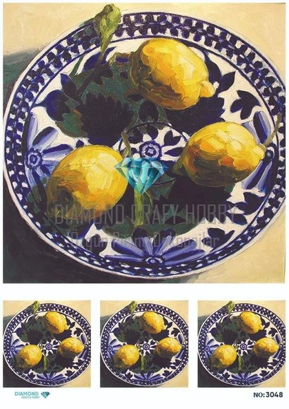 Diamond Pirinç Dekopaj Kağıdı - 3048 ürün görseli 1