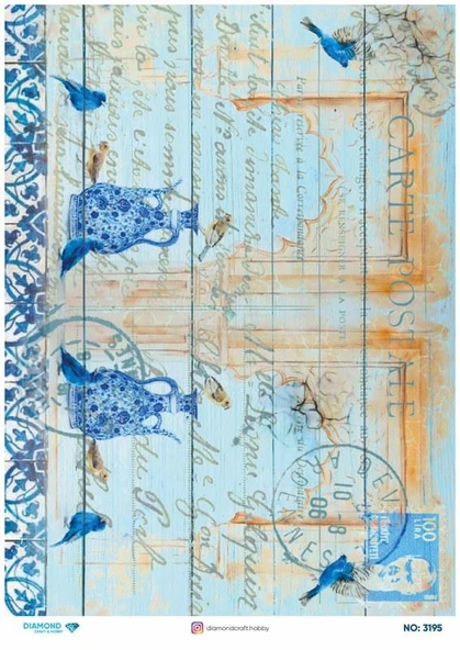 Diamond Pirinç Dekopaj Kağıdı - 3195 ürün görseli 1