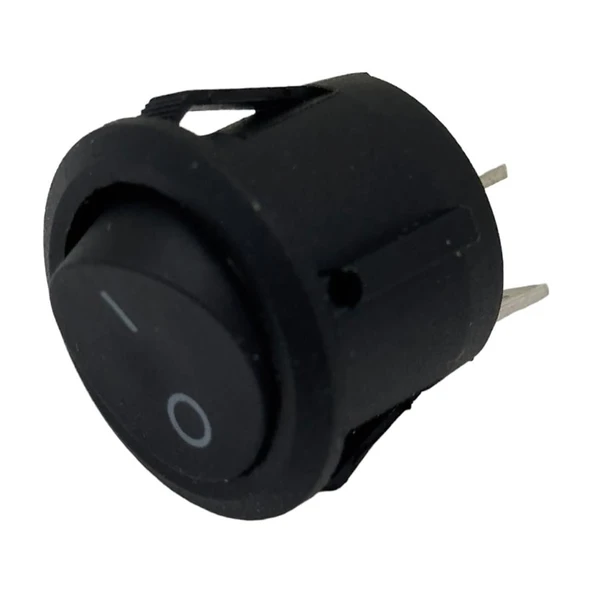 Beko İle Uyumlu Tost Makinesi Açma Kapama Anahtarı - Yuvarlak Işıksız 10A 125V / 6A 250V AC Anahtar (Şalter) ürün görseli 1