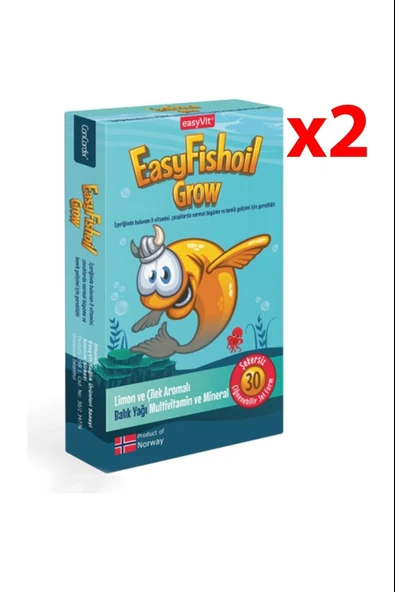 EasyFishoil Grow 30 Jel Tablet 2 Adet ürün görseli 1