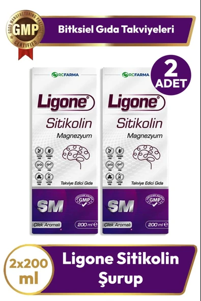Ligone Sitikolin Şurup 200 ml 2 Adet ürün görseli 1