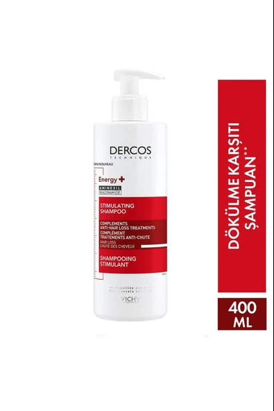 Vichy Dercos Energisant Saç Dökülmesi Karşıtı Şampuan 400 ml ürün görseli 1