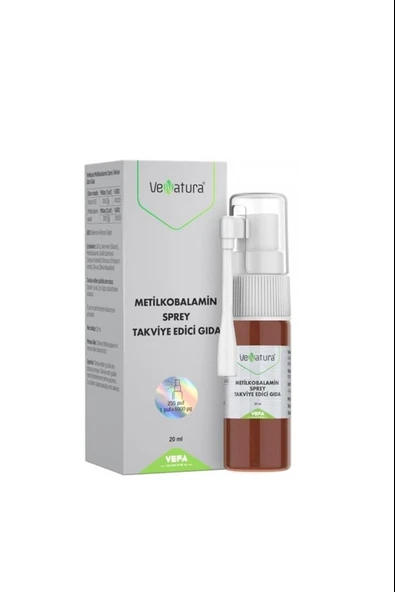 VeNatura Vitamin B12 (metilkobalamin) Sprey 20 Ml ürün görseli 1