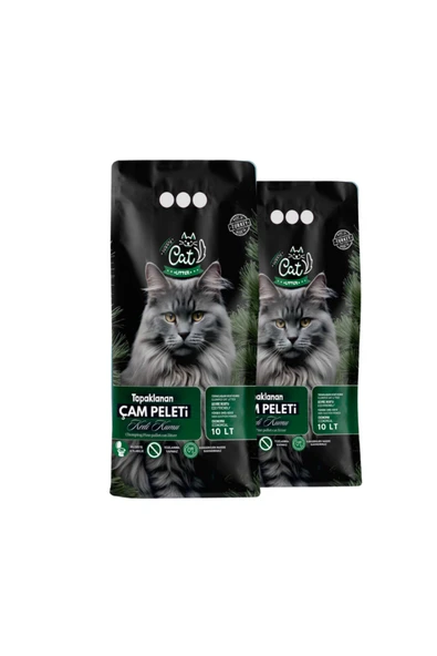 PELET KEDİ KUMU Topaklanan Çam Pelet Kedi Kumu ( 2 Adet ) ürün görseli 1