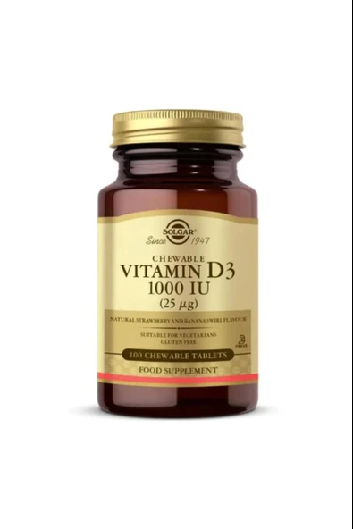 Solgar Vitamin D3 1000ıu 100 Kapsül ürün görseli 1