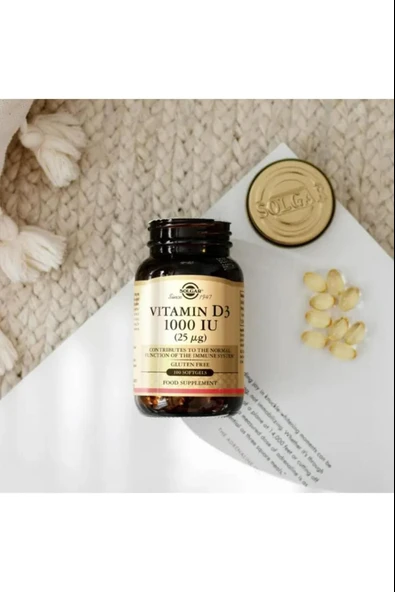 Solgar Vitamin D3 1000ıu 100 Kapsül - Resim 2